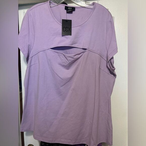 NWT CCX Relaxed Purple Short Sleeve Tee - Picture 2 of 10
